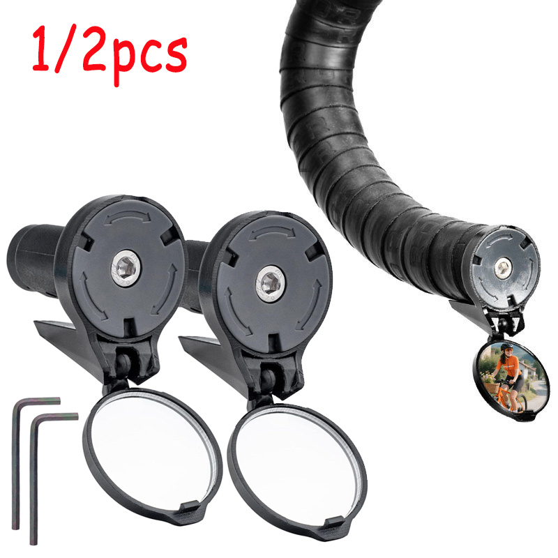 1/2pcs Bicycle Rearview Mirror - Mirror Handlebar Convex review and price