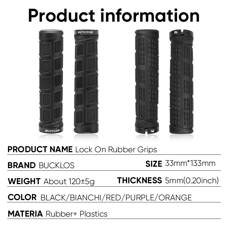 BUCKLOS Bicycle Grips Rubber S - Commuter Bike Lock review and price